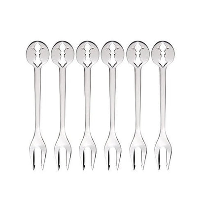 Bugatti Set 6 Forchette Aperitivo Kiss acciaio inox 18/10 con design bacio
