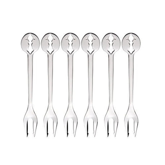 Bugatti Set 6 Forchette Aperitivo Kiss acciaio inox 18/10 con design bacio