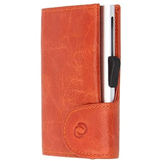 C-Secure Wallet Pelle Vintage - Portafoglio in pelle con design italiano