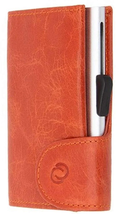 C-Secure Wallet Pelle Vintage - Portafoglio in pelle con design italiano