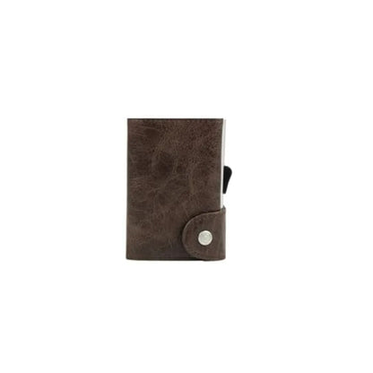 C-Secure Wallet Dark Brown in pelle con protezione RFID