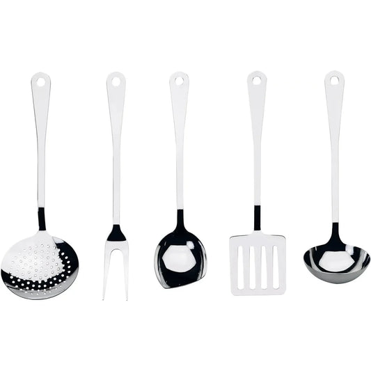 Alessi — AJM19S5 L | Servizio 5 utensili da cucina Jasper Morrison