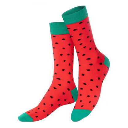 Eat My Socks calzini anguria multicolore confezionati a forma di fetta di anguria