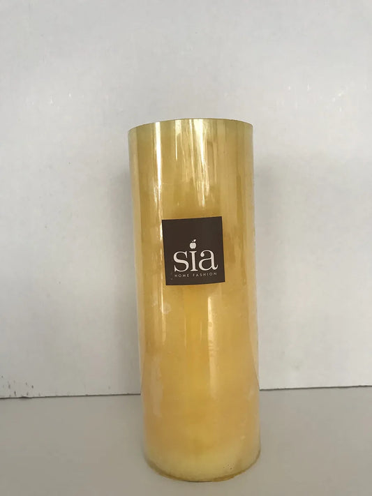 SIA Sia candela cilindro gialla 20cm 750gr cera profumata