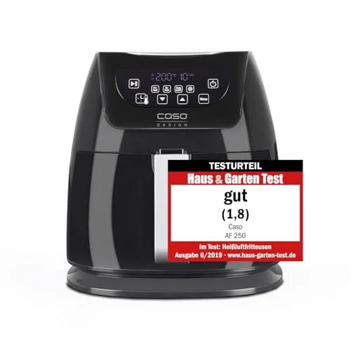 Caso AF 250 Air Fryer 3L 1400W nero - friggitrice ad aria calda design tedesco