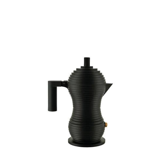 Alessi — Pulcina MDL02/1 BB | Caffettiera espresso in alluminio nero