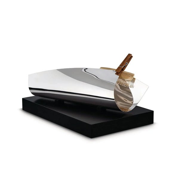 Alessi — SD01 | Vaso Dalí, multiplo in argento e legno d'ulivo — Alessi