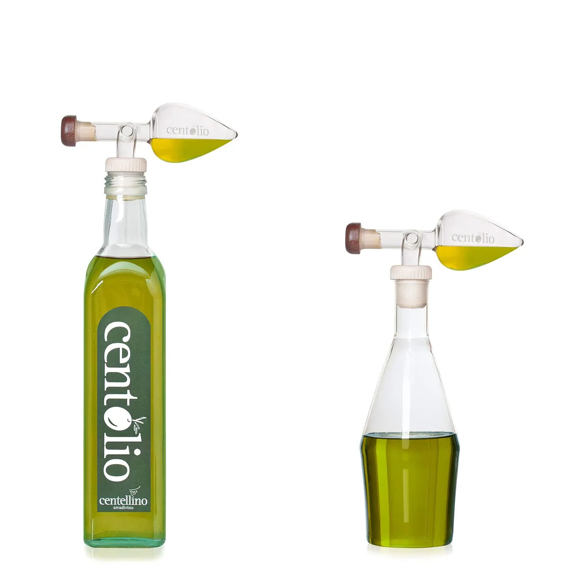 Centellino Centolio decanter olio 35ml vetro colore chiaro - Stilmobili