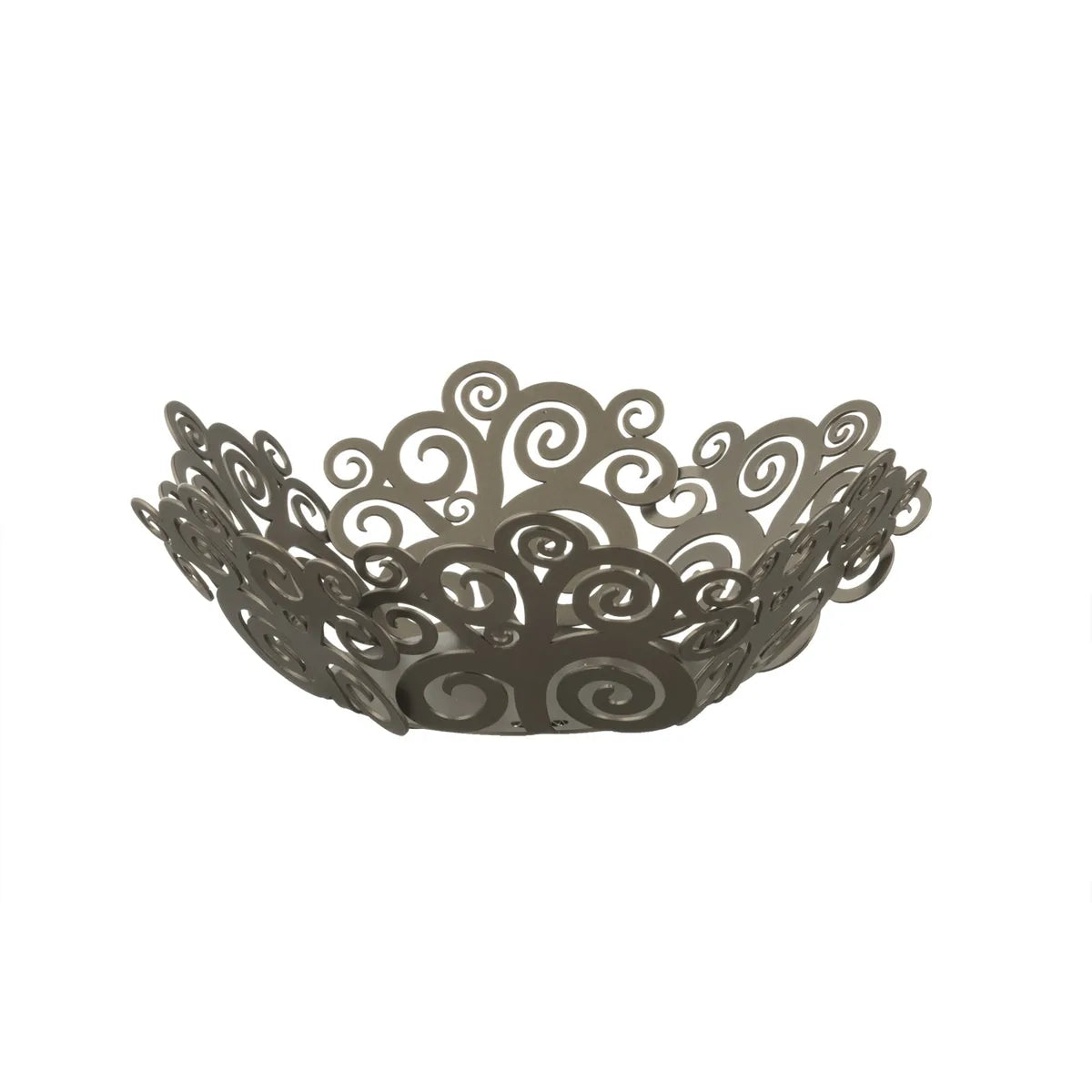 Arti & Mestieri centro tavola moderno Albero della Vita in ferro battuto, design artigianale italiano 28x9 cm