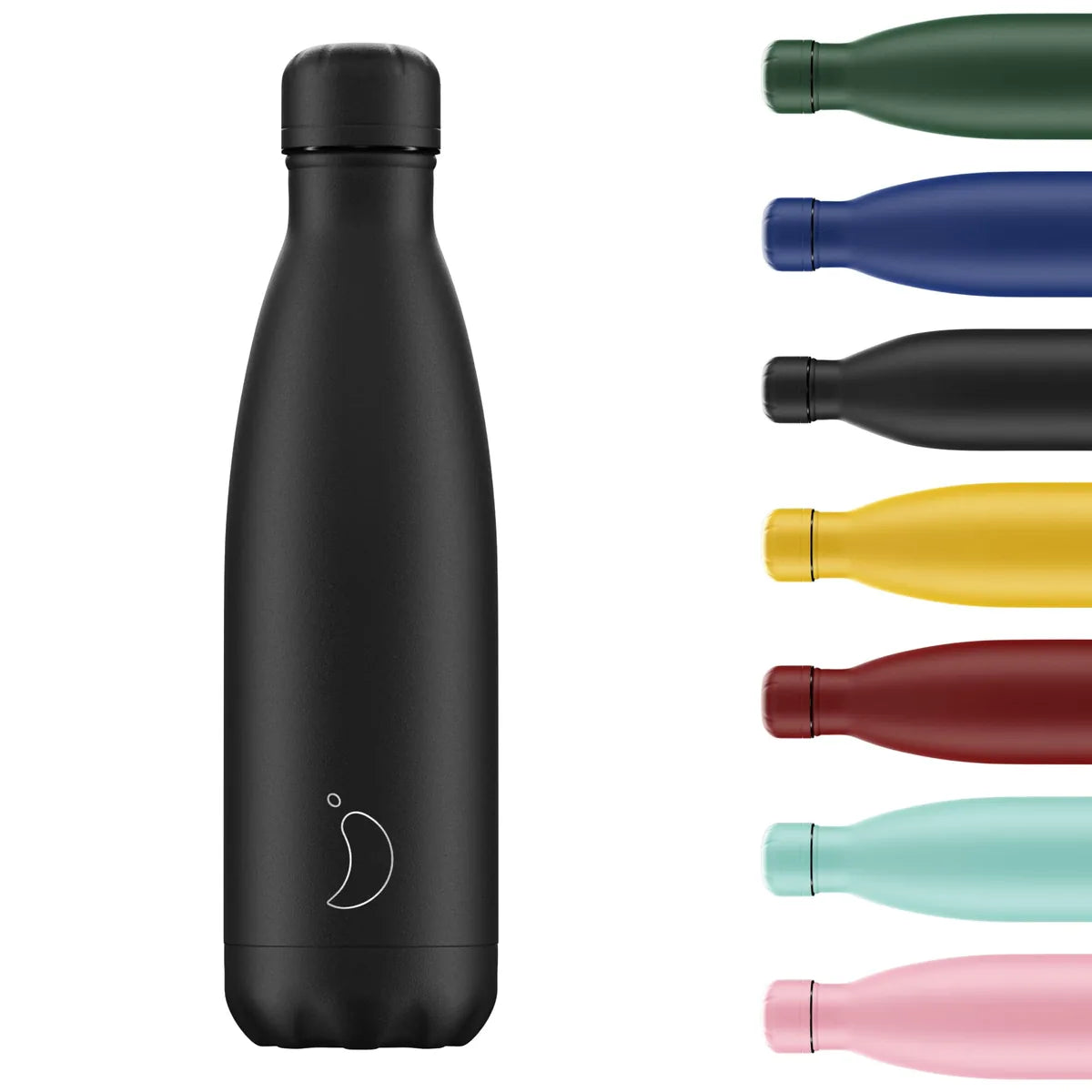 Chilly's bottiglia termica opaca 260/500/750ml acciaio inossidabile con tappo a vite