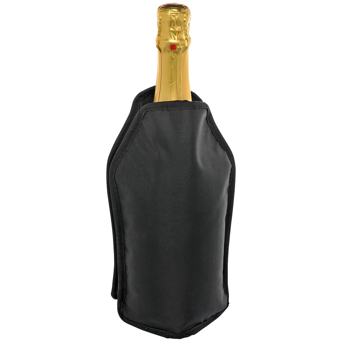 Cilio polsino di raffreddamento vino in plastica nero, per bottiglie 0,7-1 litro
