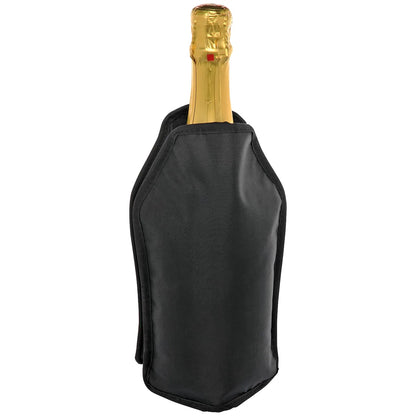 Cilio polsino di raffreddamento vino in plastica nero, per bottiglie 0,7-1 litro