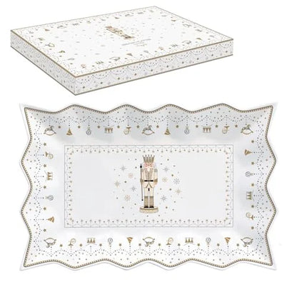 Stilmobili cofanetto piatto da torta stella porcellana NUTCRACKER Easy Life