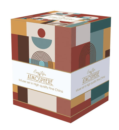 Easy Life Infusiera 35 cl porcellana multicolore con filtro inox Illusion
