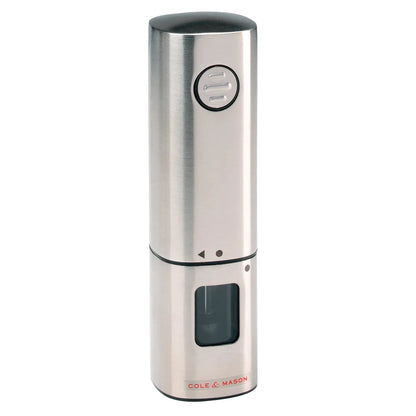Cole & Mason macinapepe elettronico acciaio inox con luce LED integrata