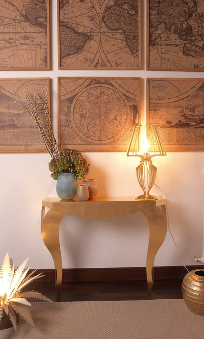 Arti & Mestieri Consolle Di Design Moderno Chippendale - legno finitura naturale