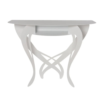 Arti & Mestieri Consolle di design Frida con effetto trompe l'oeil e gambe decorative, Made in Italy