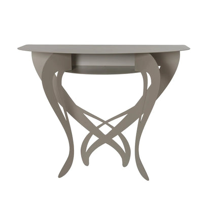 Arti & Mestieri Consolle di design Frida con effetto trompe l'oeil e gambe decorative, Made in Italy