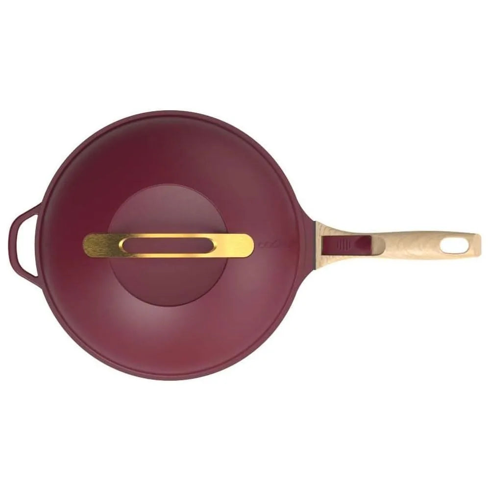Cookut Padella Favolosa 8-in-1 verde 24cm in metallo riciclato con manici rimovibili