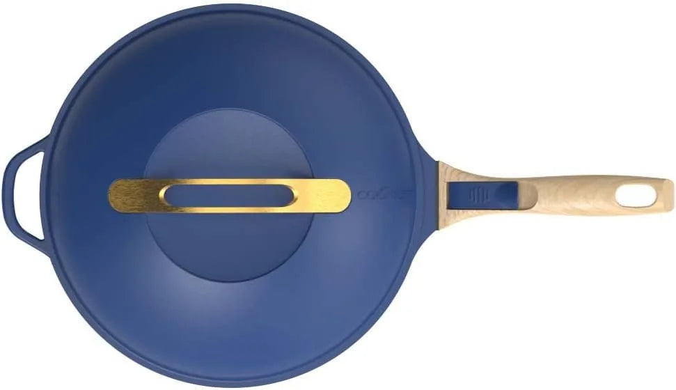 Cookut Favolosa Padella 8-in-1 Zaffiro 24cm metallo riciclato antiaderente blu
