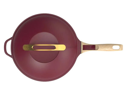 Cookut La Favolosa Padella 8-in-1 multifunzione nero 28cm in metallo riciclato con manici rimovibili