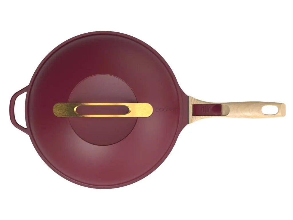Cookut Padella 8-in-1 Rubio 28cm, metallo riciclato con manici rimovibili e accessori