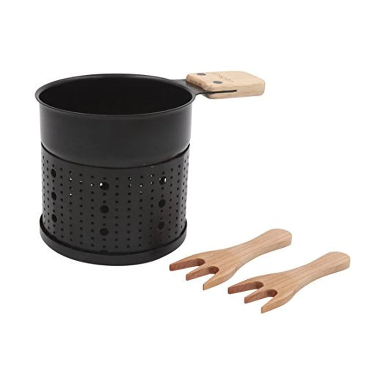 Cookut Lumi Choco fonduta cioccolato a candela set 2 pezzi con forchette legno