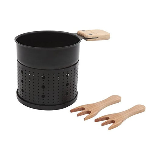 Cookut Lumi Choco fonduta cioccolato alla candela con forchette legno - confezione da 2