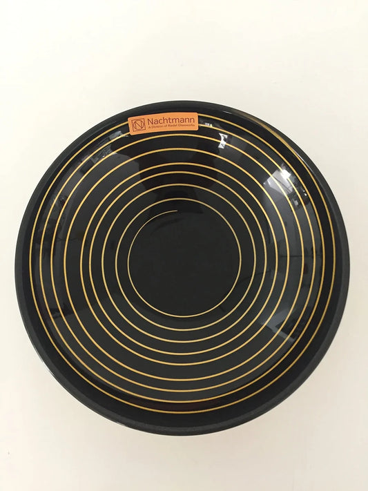 Nachtmann Coppetta 17cm cristallo nero e oro - design tedesco per tavola elegante