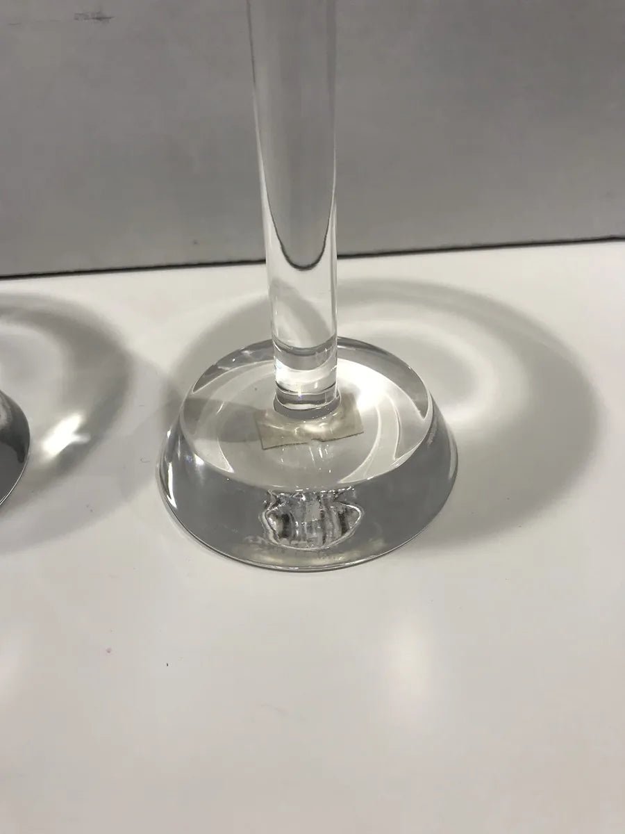 Arnolfo di Cambio coppia bicchieri cristallo acqua liquore design Ettore Sottsass