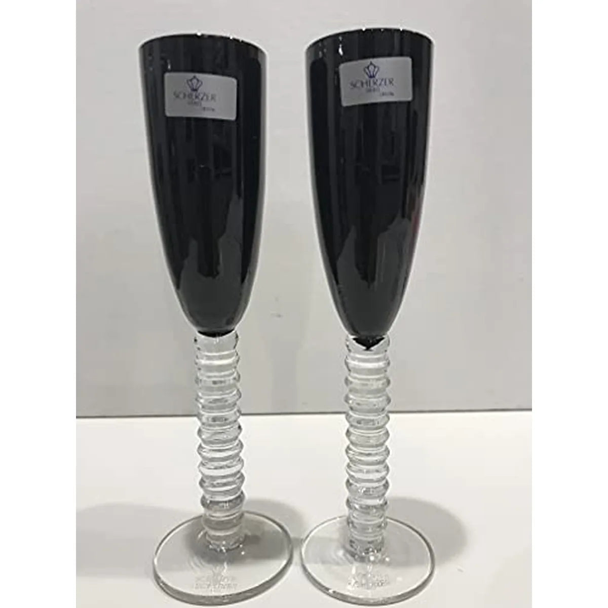 Scherzer Set 2 Bicchieri Liquore vetro nero - design tedesco