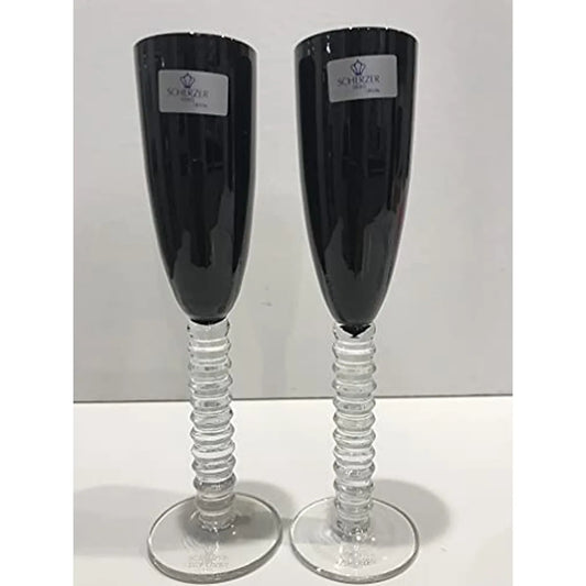 Scherzer Set 2 Bicchieri Liquore vetro nero - design tedesco