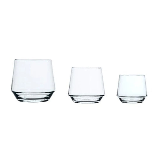 Covo Set 3 Bicchieri vetro trasparente design italiano