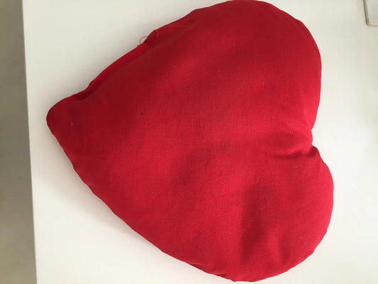 Blindbarber cuscino cuore rosso cotone biologico