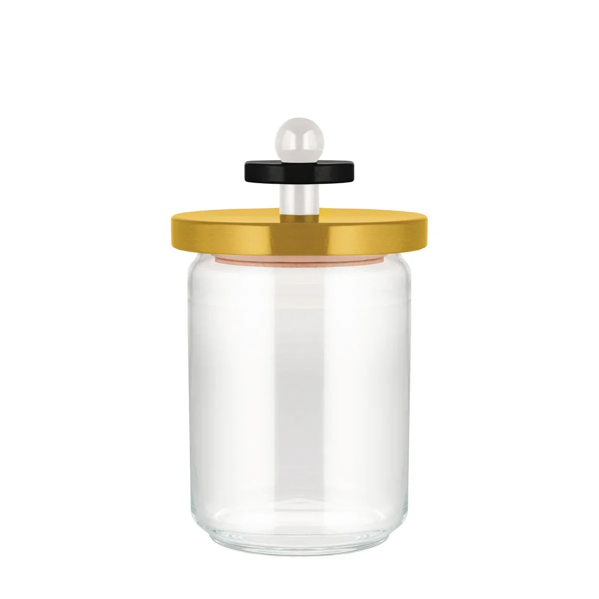 Alessi — ES16/100 1 | Barattolo Sottsass in vetro e faggio