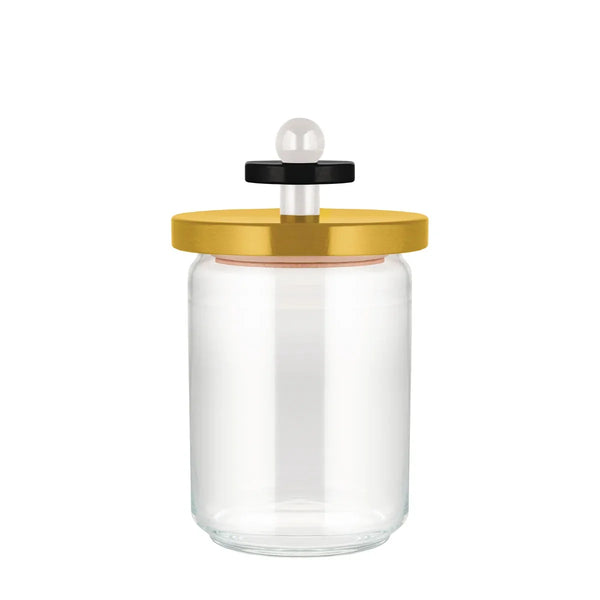 Alessi — ES16/100 1 | Barattolo Sottsass in vetro e faggio — Alessi