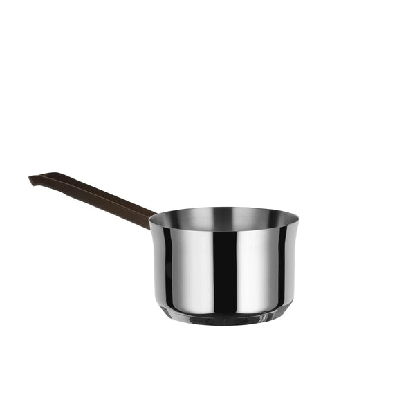 Alessi — Edo PU105/14 | Casseruola in acciaio con manico PVD marrone — Alessi