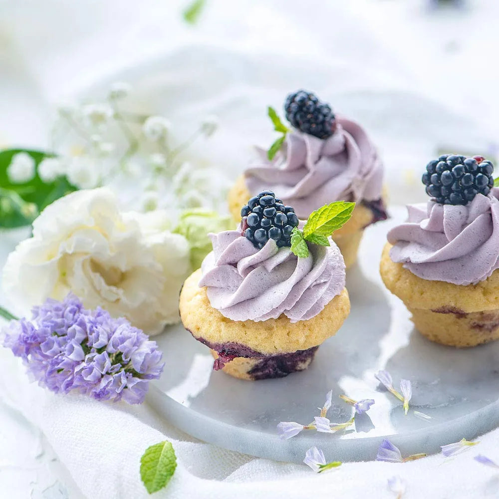 Decora stampo 24 mini muffin acciaio antiaderente grigio