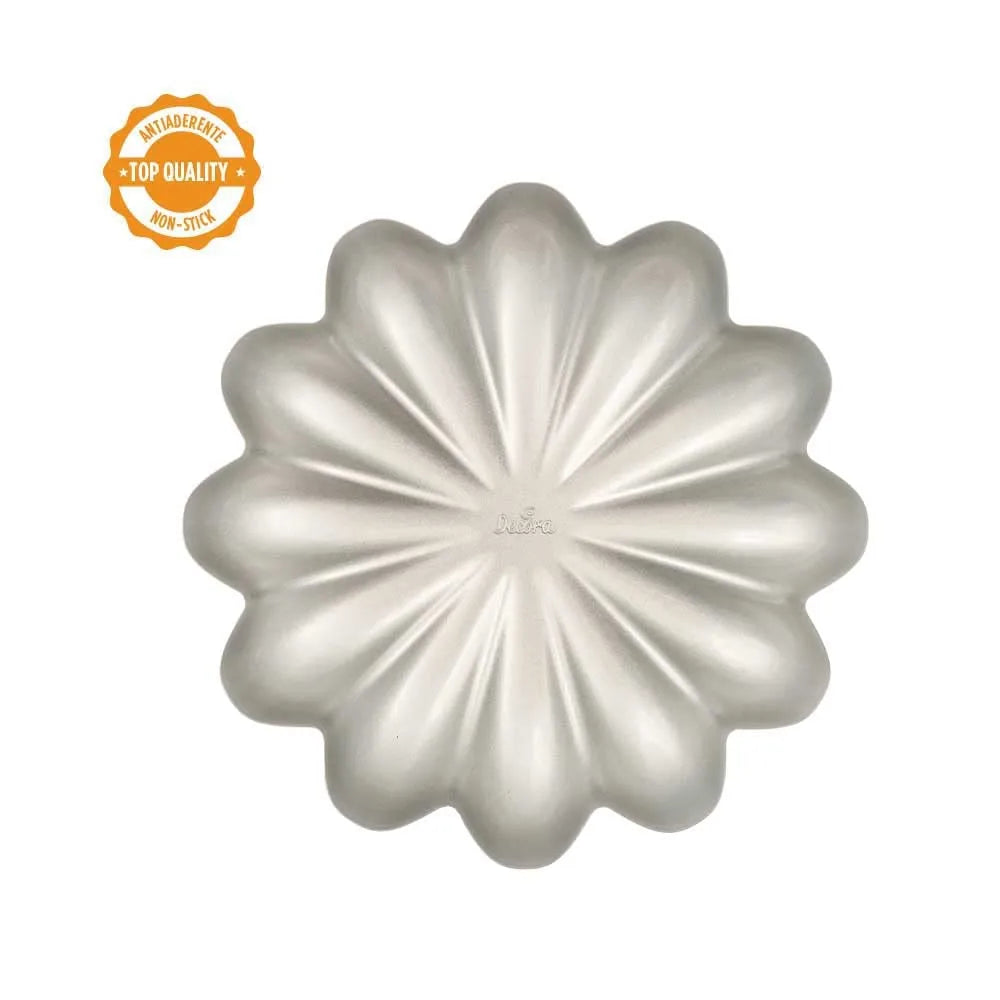 Decora Stampo Fiore 24x6 acciaio antiaderente argento - Stilmobili