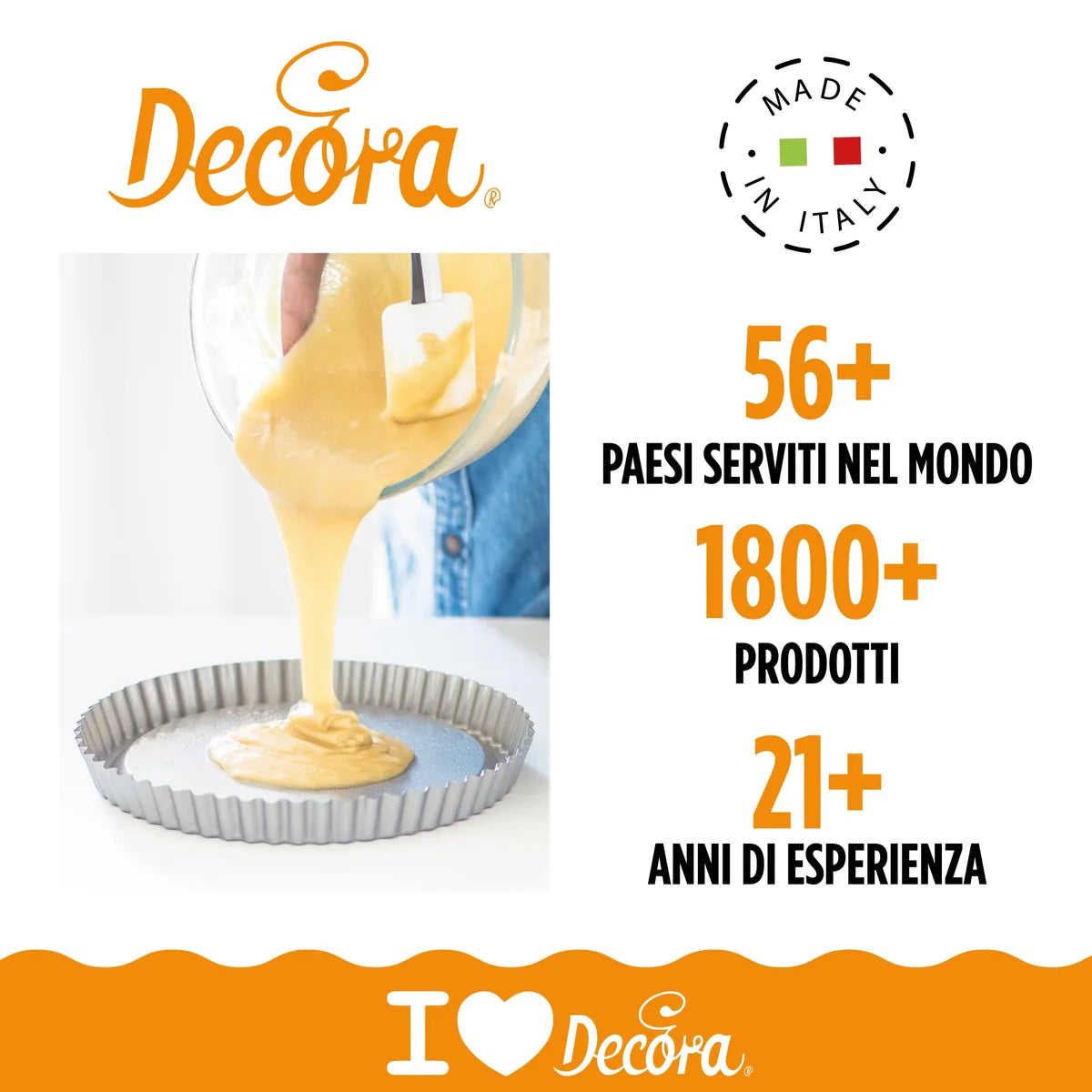 Decora Stampo Crostata Furbo rotondo Ø28 cm acciaio con base scanalata
