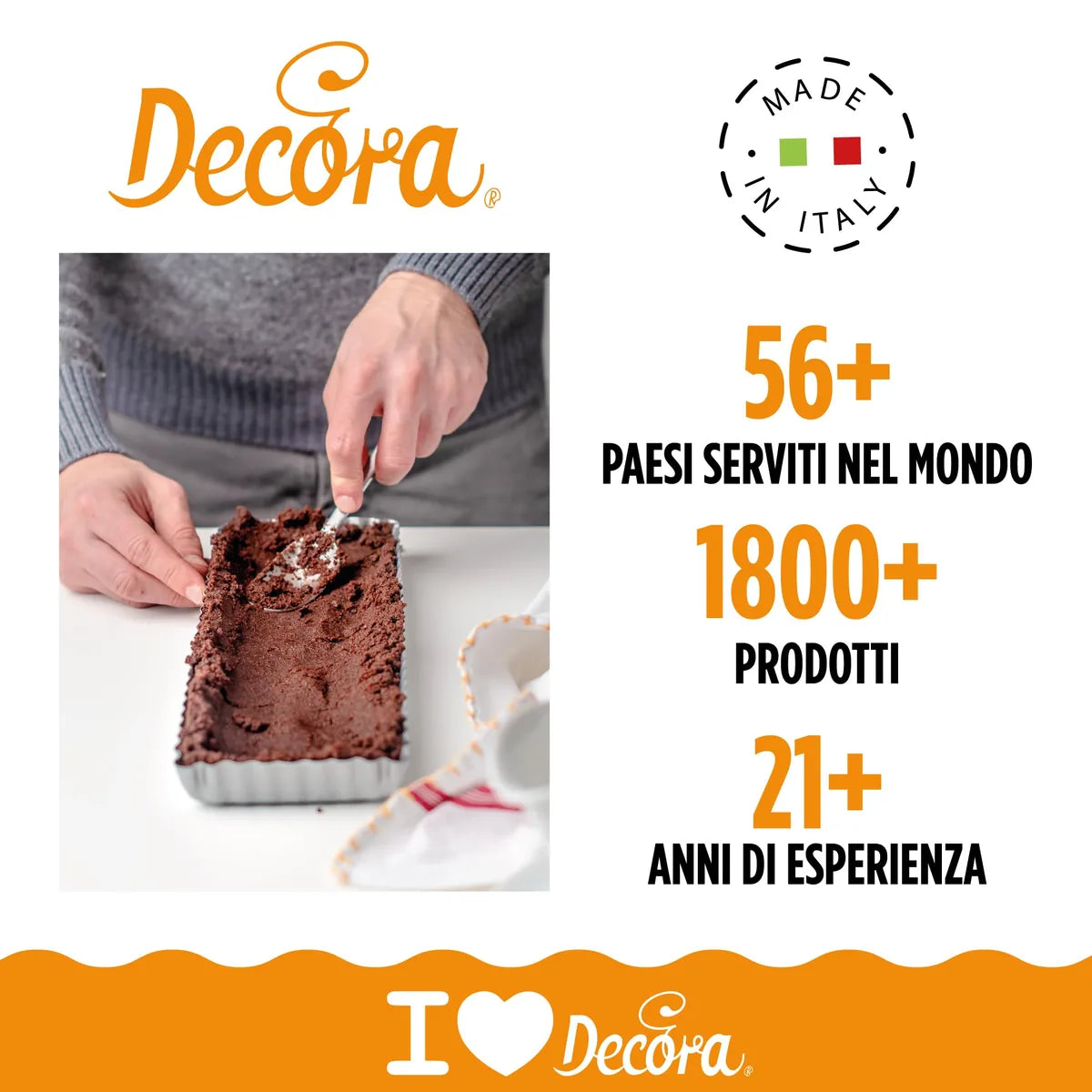 Decora stampo per crostata rettangolare acciaio antiaderente fondo rimovibile