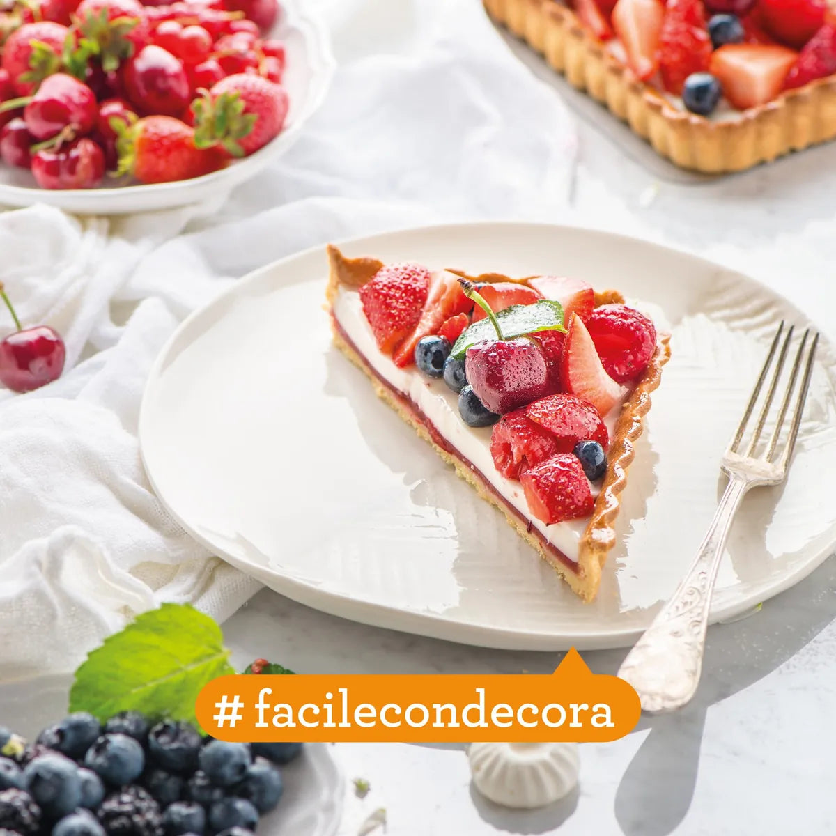 Decora stampo per crostata rettangolare acciaio antiaderente fondo rimovibile