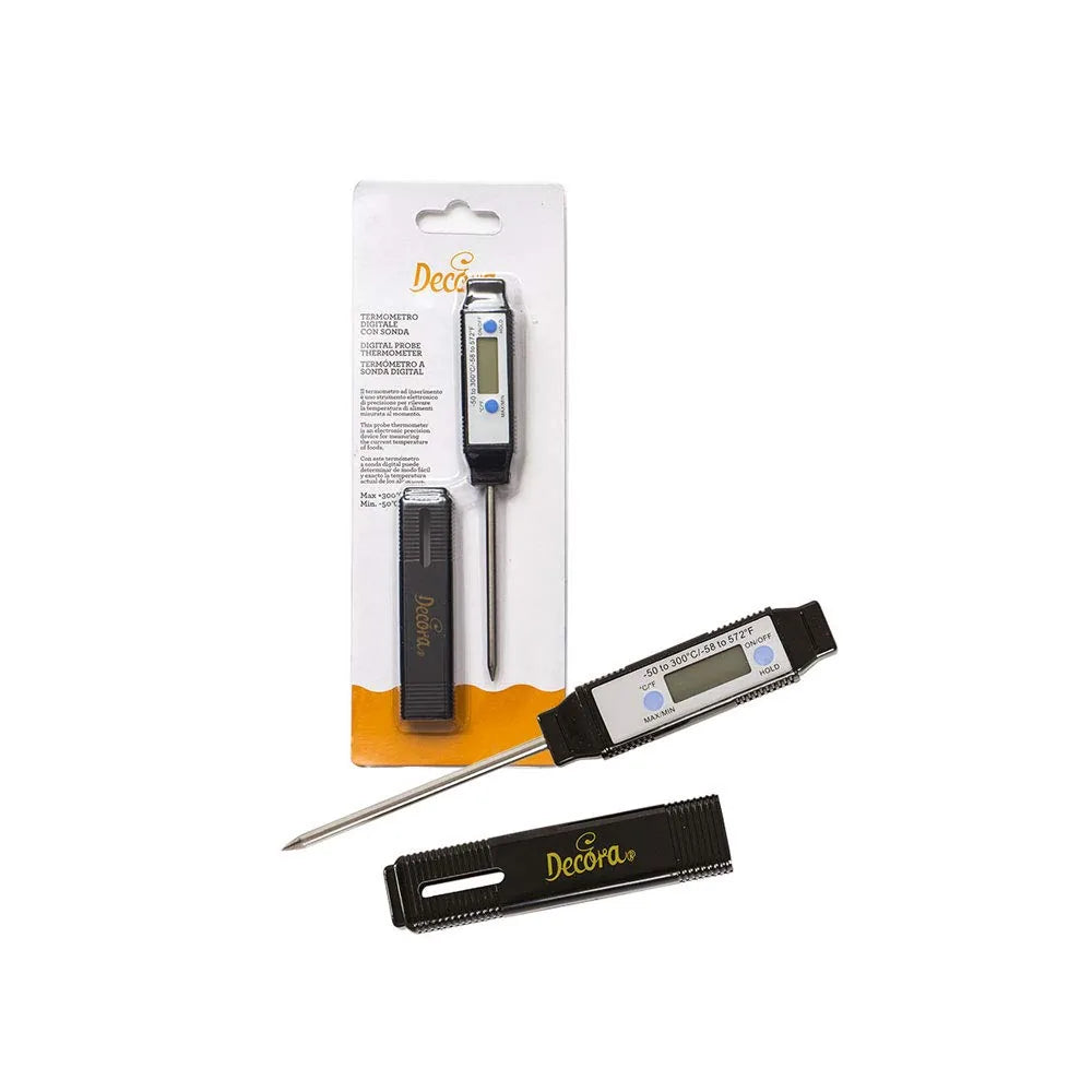 Decora Termometro Digitale sonda acciaio inox -50 +300°C misurazione alimenti