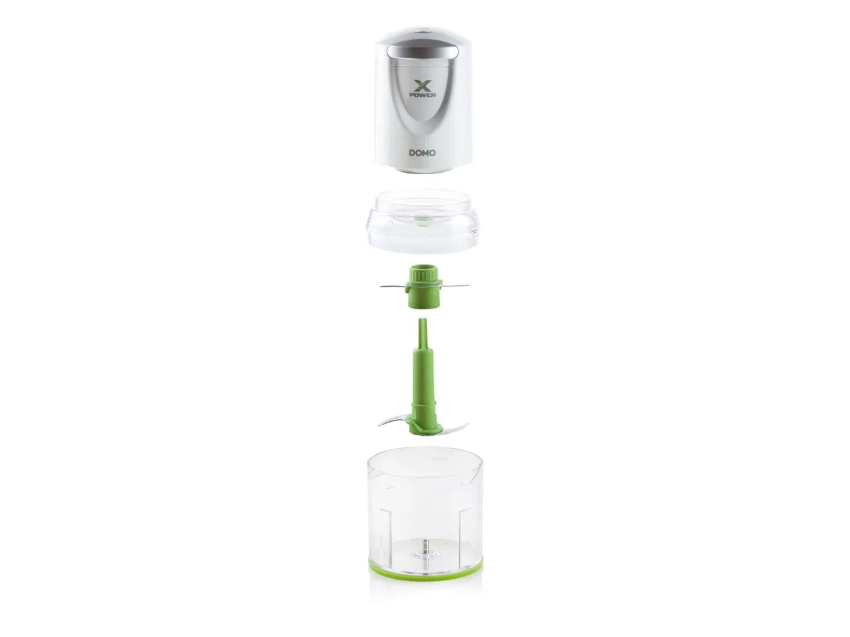 Domo Tritatutto DO9192MC quadriplica lama bianco grigio verde - utensile da cucina