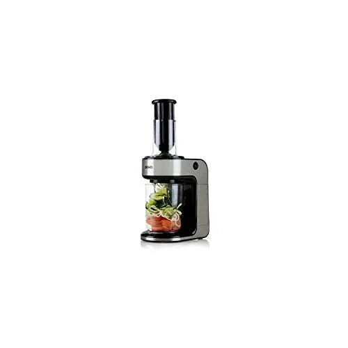 Domo Mixer spiralizzatore acciaio inox nero con lame per verdure