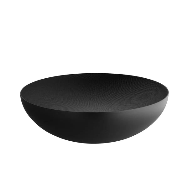 Alessi — Double DUL02/32 | Ciotola a doppia parete nera con decoro — Alessi