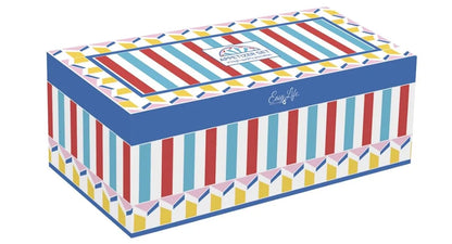 Easy Life Set Aperitivo 4 tazze porcellana Geocromia vassoio acacia