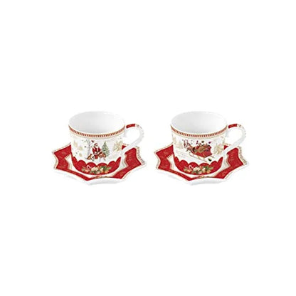 Easy Life piatto ovale 30x20,5 cm porcellana bianca Natale