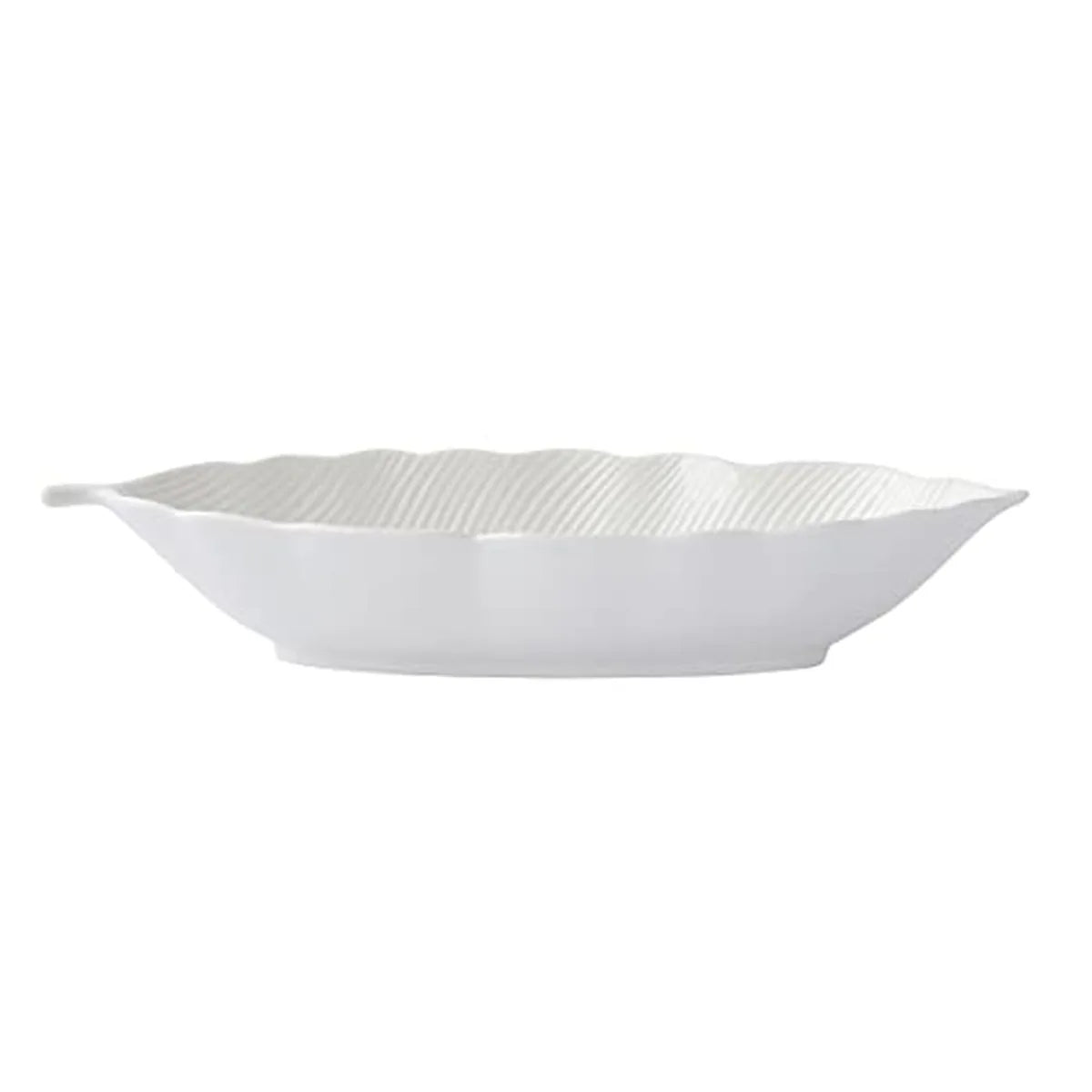 Easy Life Ciotola Foglia in porcellana con decorazione Tropical Leaves, 30x13 cm