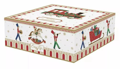 Easy Life confezione 5 ciotole stella porcellana bianca rossa Polar Express diametro 25 cm vassoio